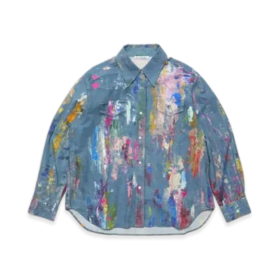 Acne Studios Button-up shirt "Blue/Multi"