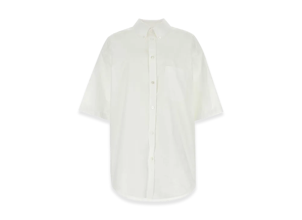 BALENCIAGA Women's Poplin Oversize Shirt "White"