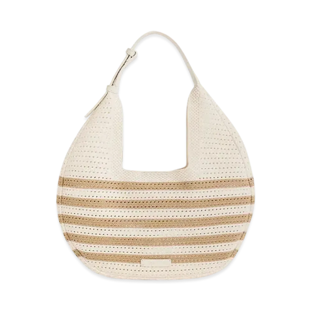 CHARLES & KEITH Aida Knit Hobo Bag "Sand"