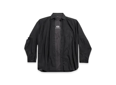 BALENCIAGA Unity Sports Icon Layered Shirt Oversized "Black"