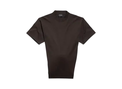 BALENCIAGA Women's Knotted T-Shirt Small Fit in Vintage Jersey "Black"