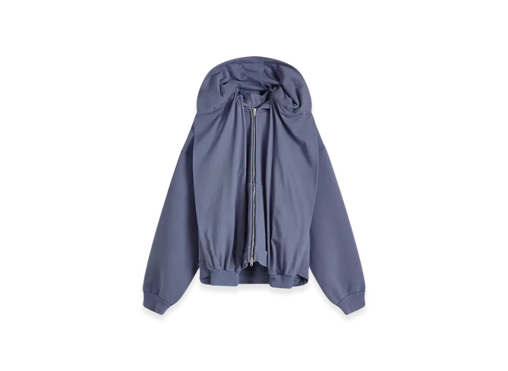 BALENCIAGA Incognito Zip-Up Hoodie "Blue"