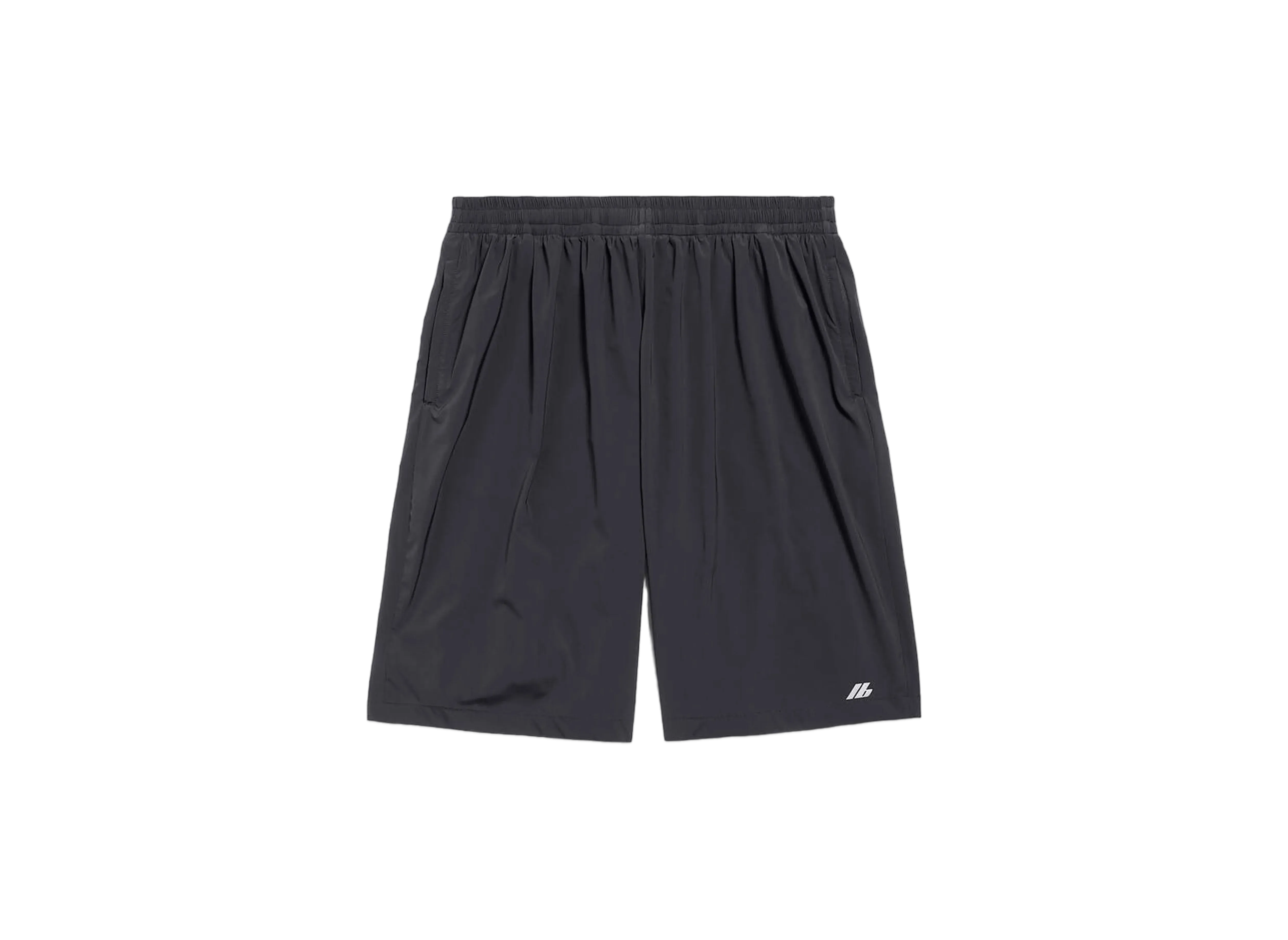 BALENCIAGA Men's Activewear Stretch Shorts in Nylon "Black"