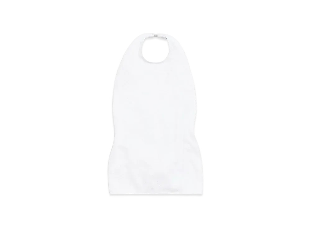 BALENCIAGA Women's Open Back Top in Cotton Terry "White"