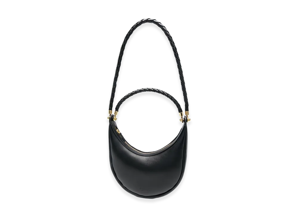 Bottega Veneta Women's Leather Hula Hoop Shoulder Bag "Black"