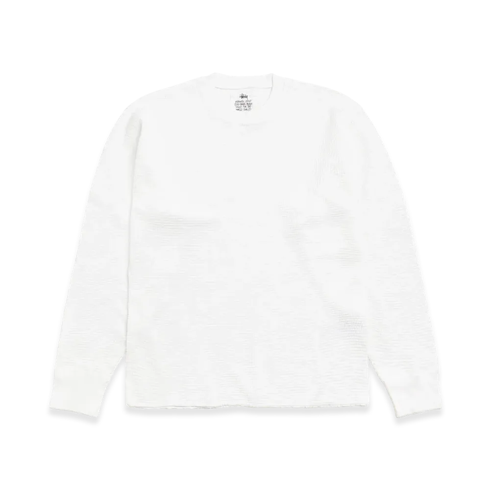 Stussy Pigment Dyed LS Thermal "White"