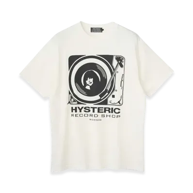 HYSTERIC GLAMOUR HYS Record Shop Tee "White"