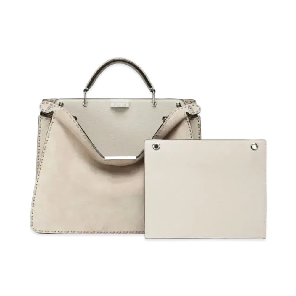 FENDI Peekaboo I See U Medium Leather "Beige"