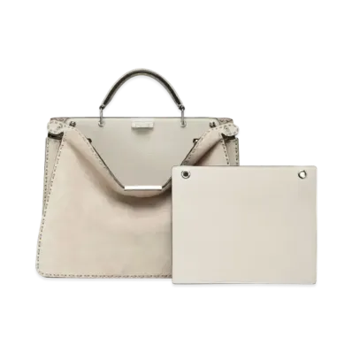 FENDI Peekaboo I See U Medium Leather "Beige"