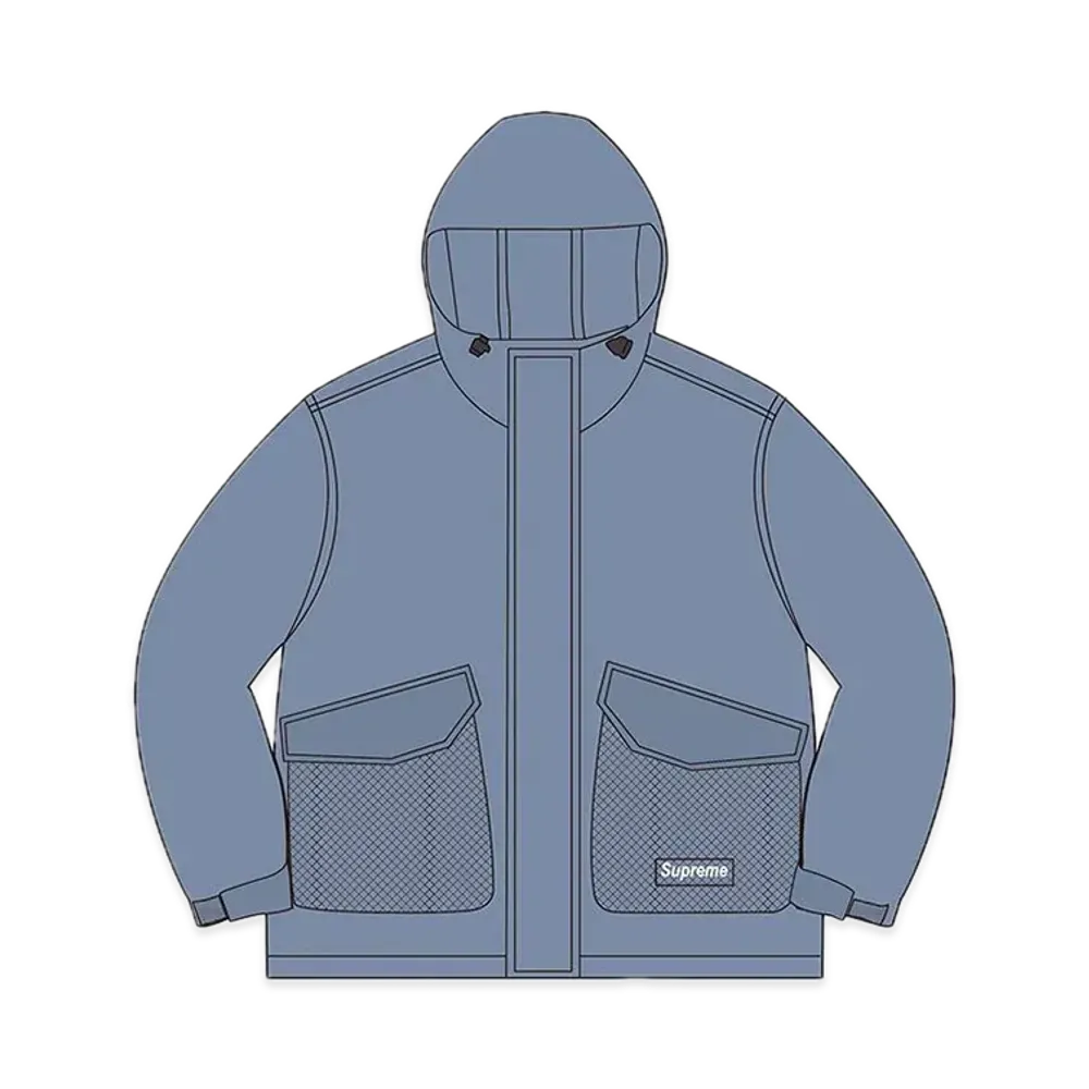 Supreme Mesh Pocket Cargo Jacket "Slate"