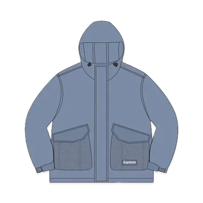 Supreme Mesh Pocket Cargo Jacket "Slate"