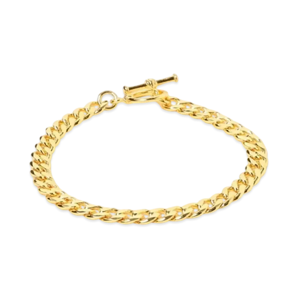 BEAMS Gold Chain Bracelet Silver925 "Gold"