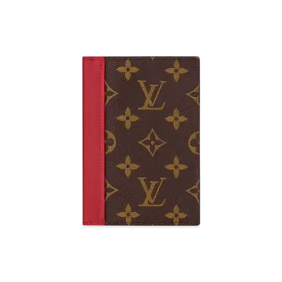 Louis Vuitton Passport Cover Monogram Macassar "Sari Red"