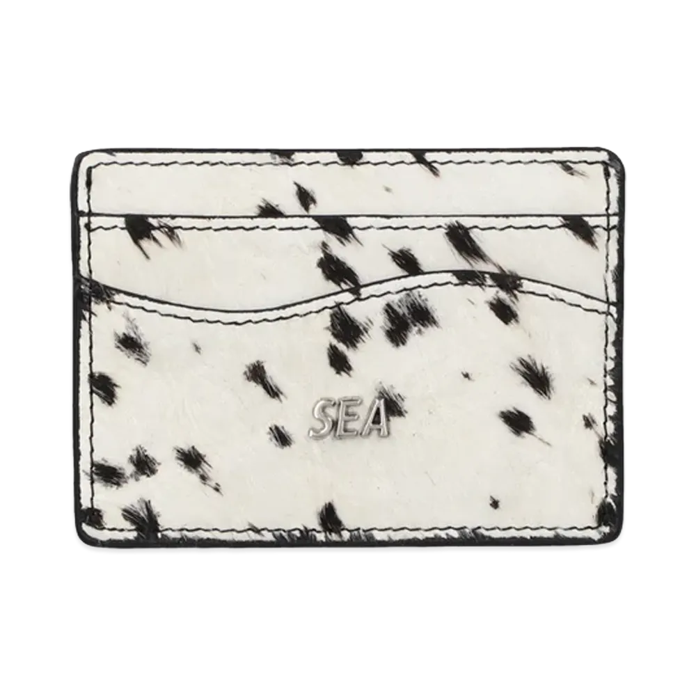 WIND AND SEA Cow Leather Card Case "White Other"