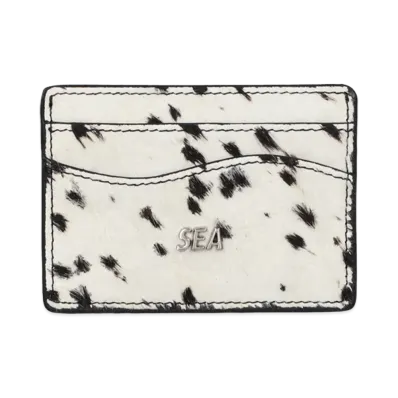 WIND AND SEA Cow Leather Card Case "White Other"