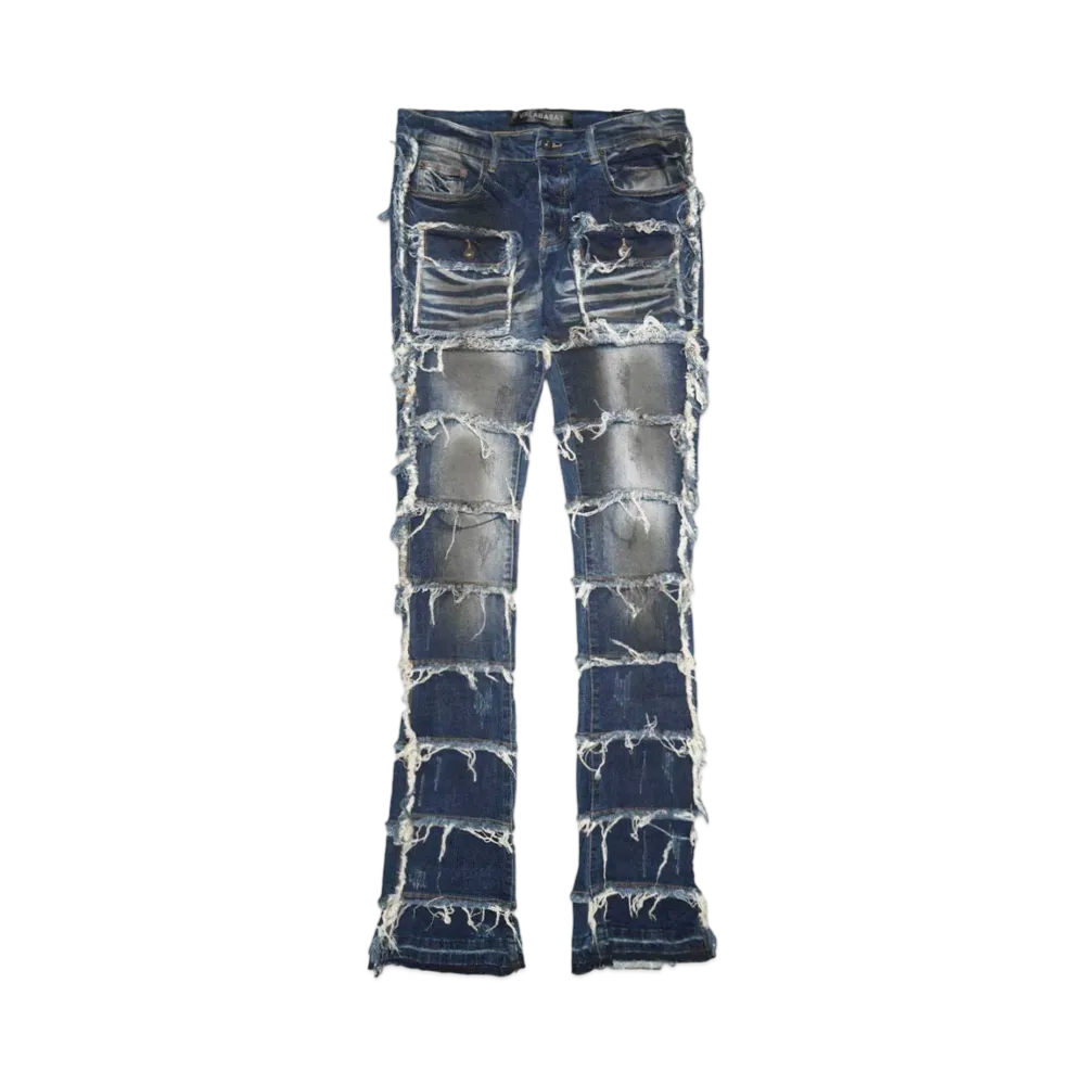 VALABASAS "PHOENIX 2.0" DENIM STACKED "DARK VINTAGE WASH "