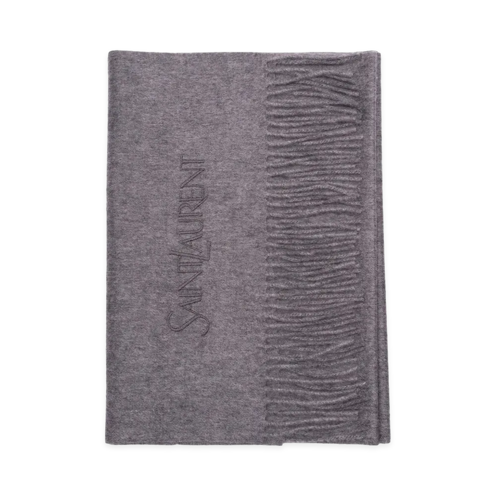 Saint Laurent Scarfs "Gray"