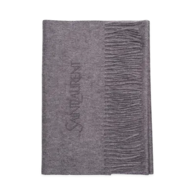 Saint Laurent Scarfs "Gray"