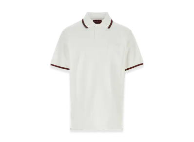 GUCCI Piquet Polo Shirt "White"