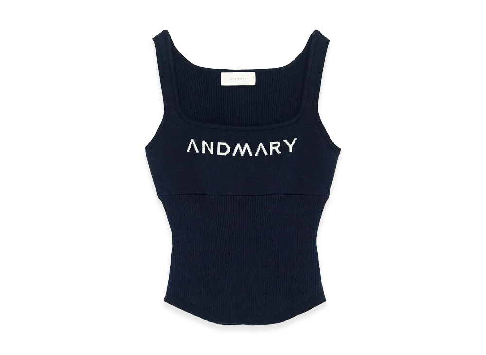 ANDMARY Women's Mary Logo Tank "Black"