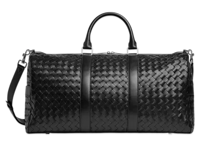 Bottega Veneta Intrecciato Cabin Duffle "Black"