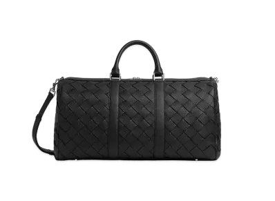 Bottega Veneta Intrecciato Cabin Duffle "Black"