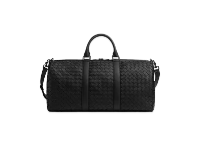 Bottega Veneta Intrecciato Cabin Duffle "Black"