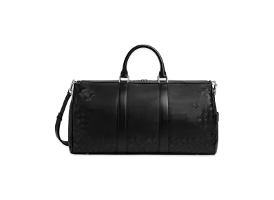 Bottega Veneta Intrecciato Cabin Duffle "Black"