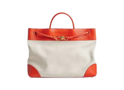 Bottega Veneta Large Andiamo "Natural/Orange"