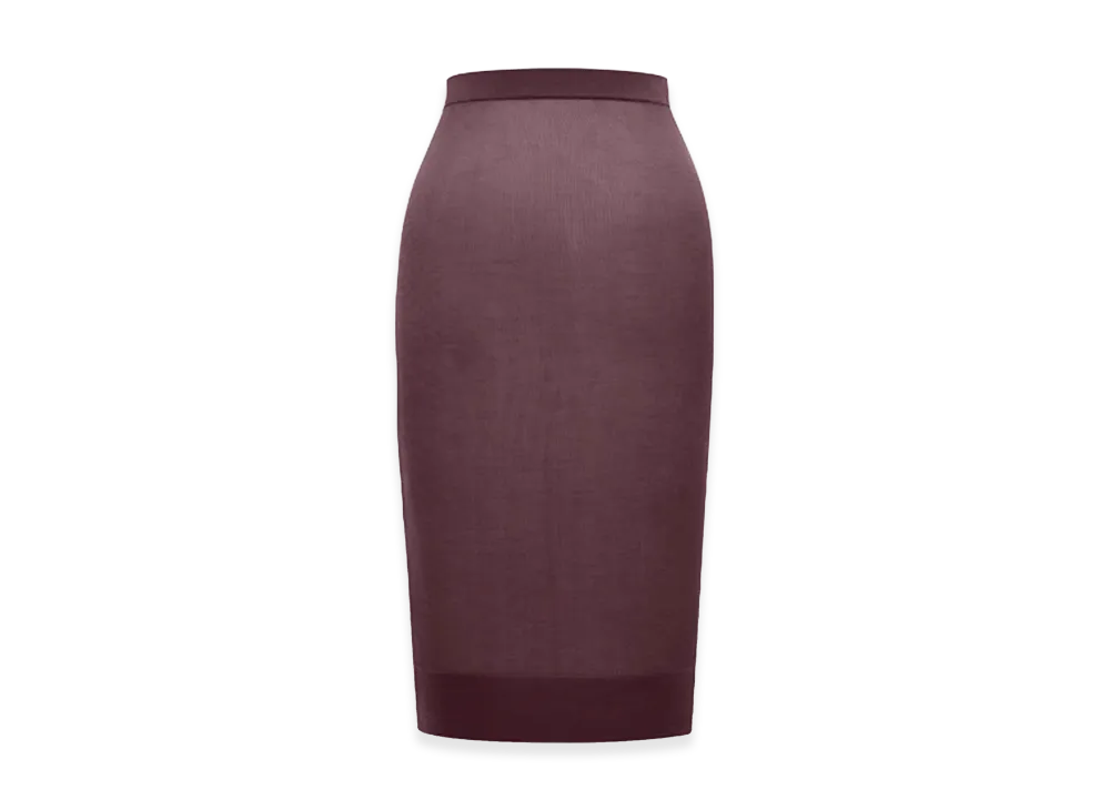 Saint Laurent Women's Pencil Skirt "Bordeaux"