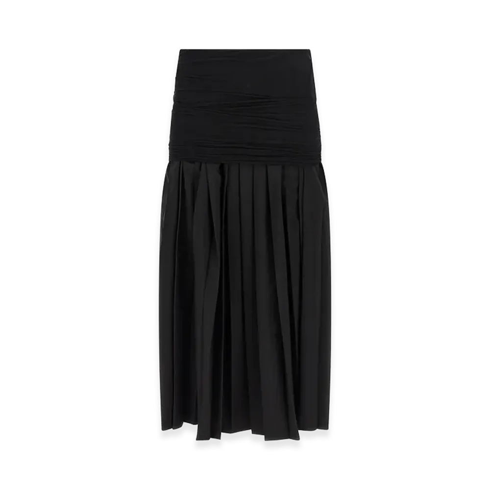 MM6 Maison Margiela Women's Double Layer Skirt "Black"