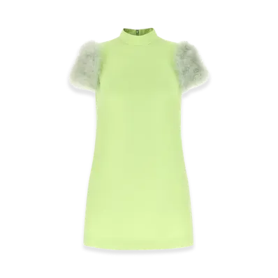 Valentino Women's ' Garavani' Feather Dress "Green"