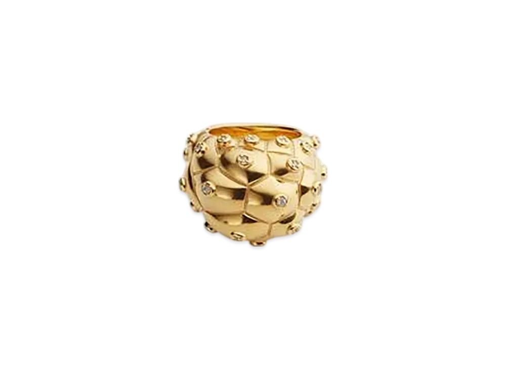 Bottega Veneta Drop Ring "White"