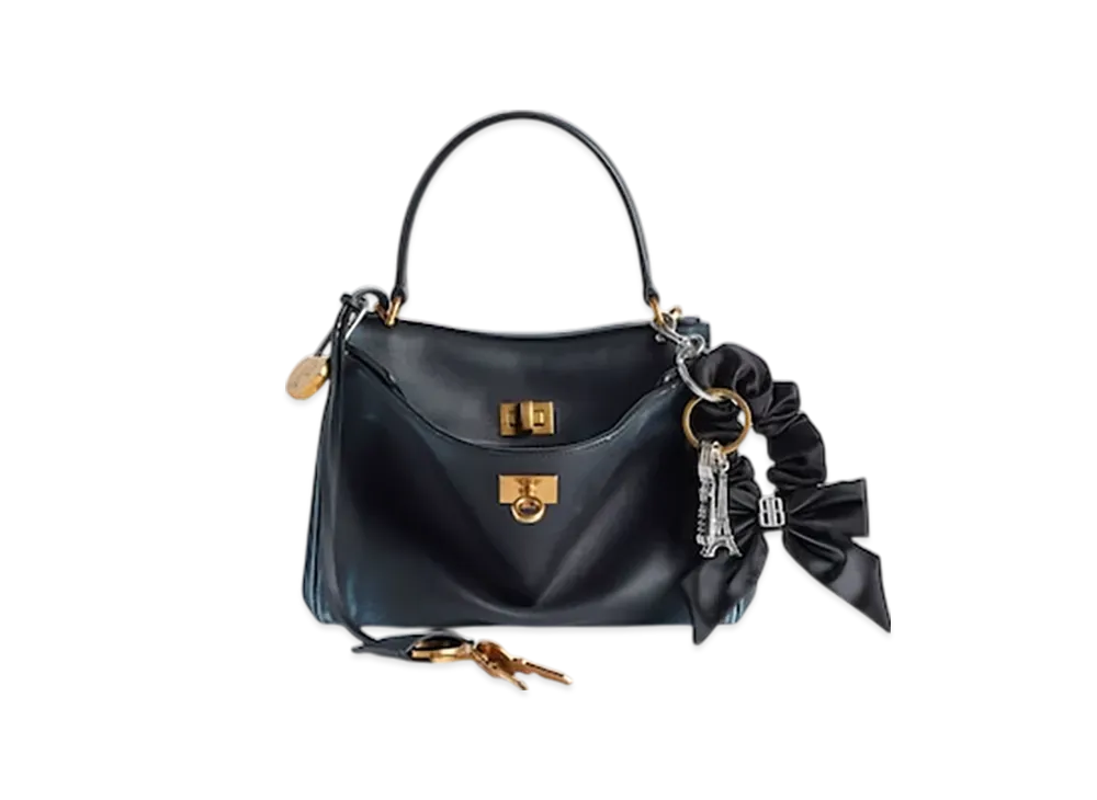 BALENCIAGA Rodeo Handbag Mini With Charms "Marine Blue"