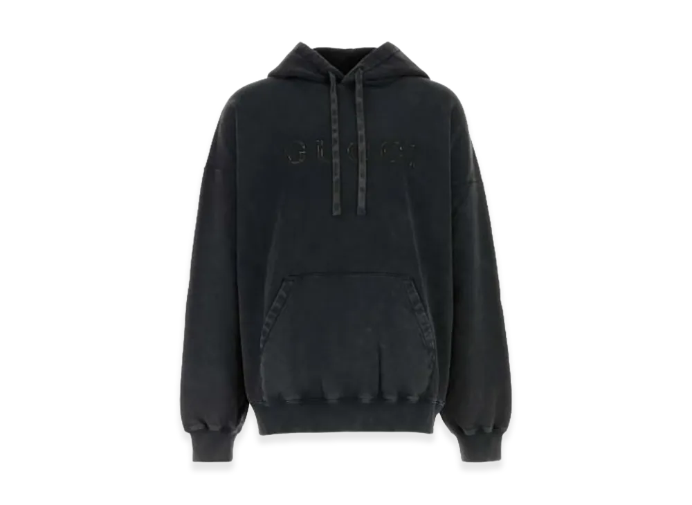 GUCCI Charcoal Cotton Sweatshirt "Black"