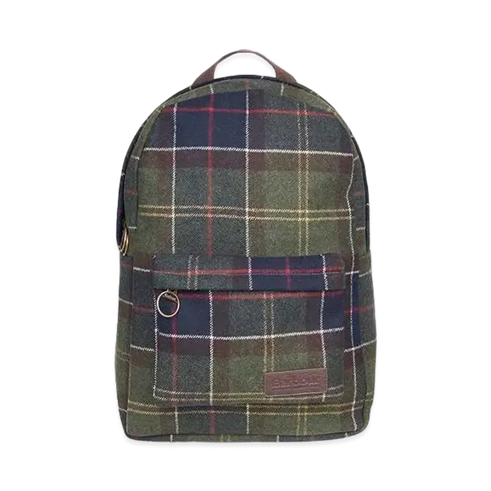 Barbour Carbridge Tartan Wool Backpack "Green"