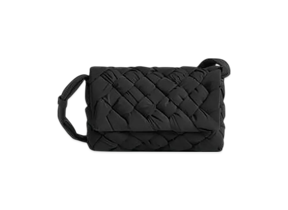Bottega Veneta Small Rumple Messenger "Black"