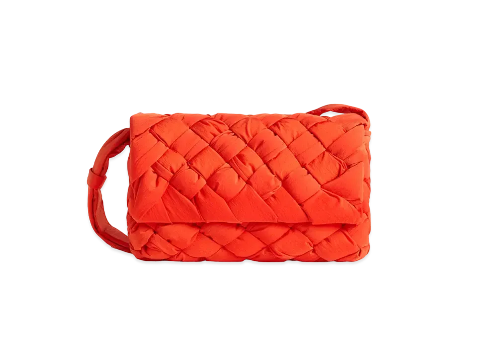 Bottega Veneta Small Rumple Messenger "Orange"