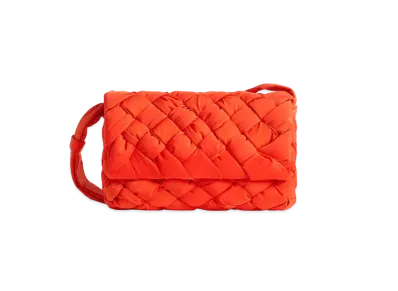 Bottega Veneta Small Rumple Messenger "Orange"