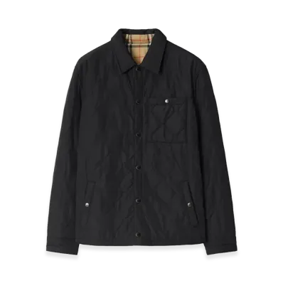 Burberry 'Brighton' Reversible Overshirt "Black"