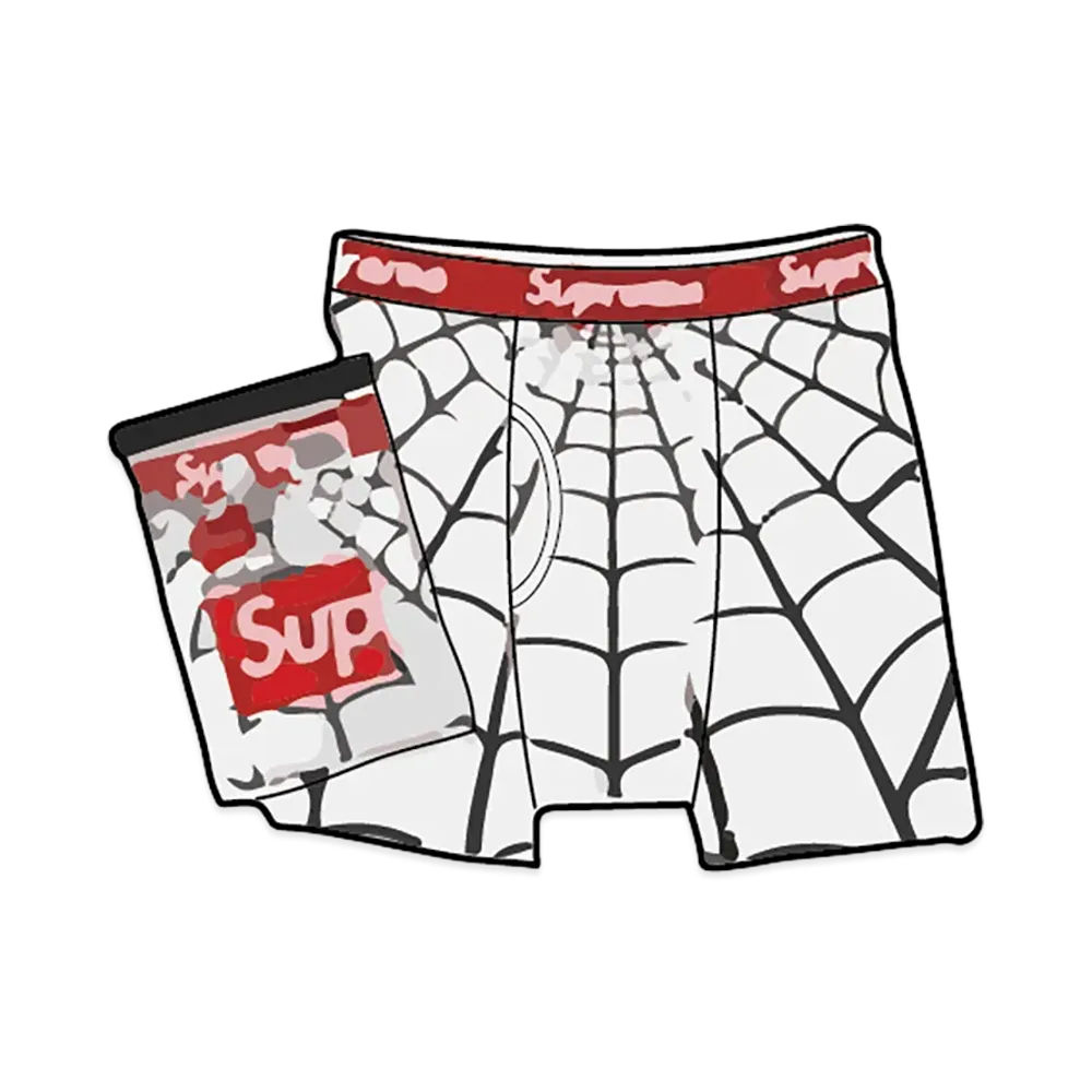 Supreme x Hanes Spider-Man Boxer Briefs (2 Pack) "White"