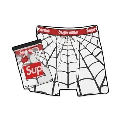 Supreme x Hanes Spider-Man Boxer Briefs (2 Pack) "White"