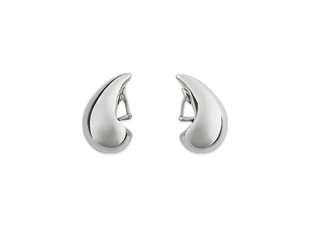 Bottega Veneta Medium Drop Earrings "Silver"
