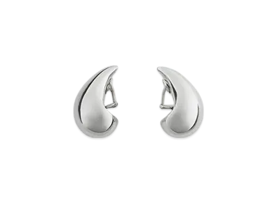 Bottega Veneta Medium Drop Earrings "Silver"