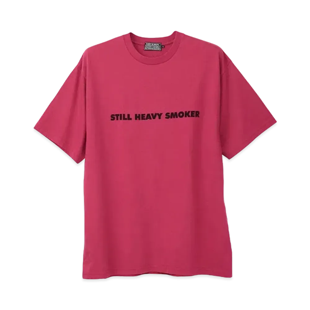 HYSTERIC GLAMOUR Still Heavy Smoker T-Shirt "Pink"