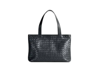 Bottega Veneta Small Intrecciato Zipped Tote "Ardoise"