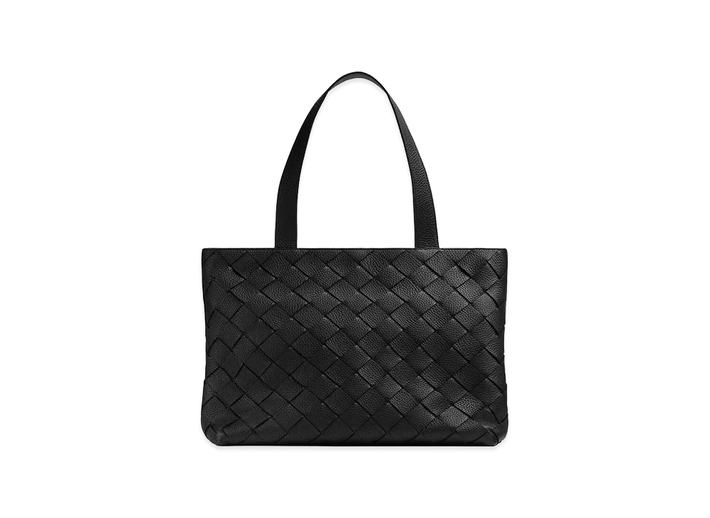 Bottega Veneta Small Intrecciato Zipped Tote Bag "Black"