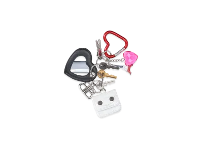 BALENCIAGA Women's Keychains "White"