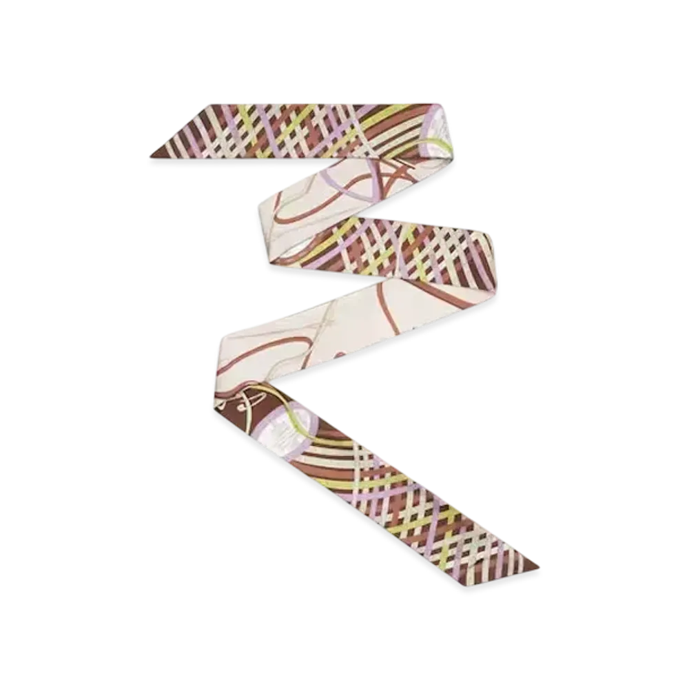 FENDI Wrappy Silk Scarf "Pink"