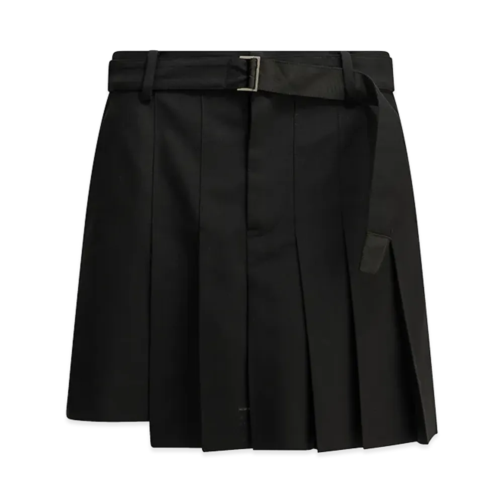 sacai Women's Formal Shorts Made Of Wool Blend "Black"